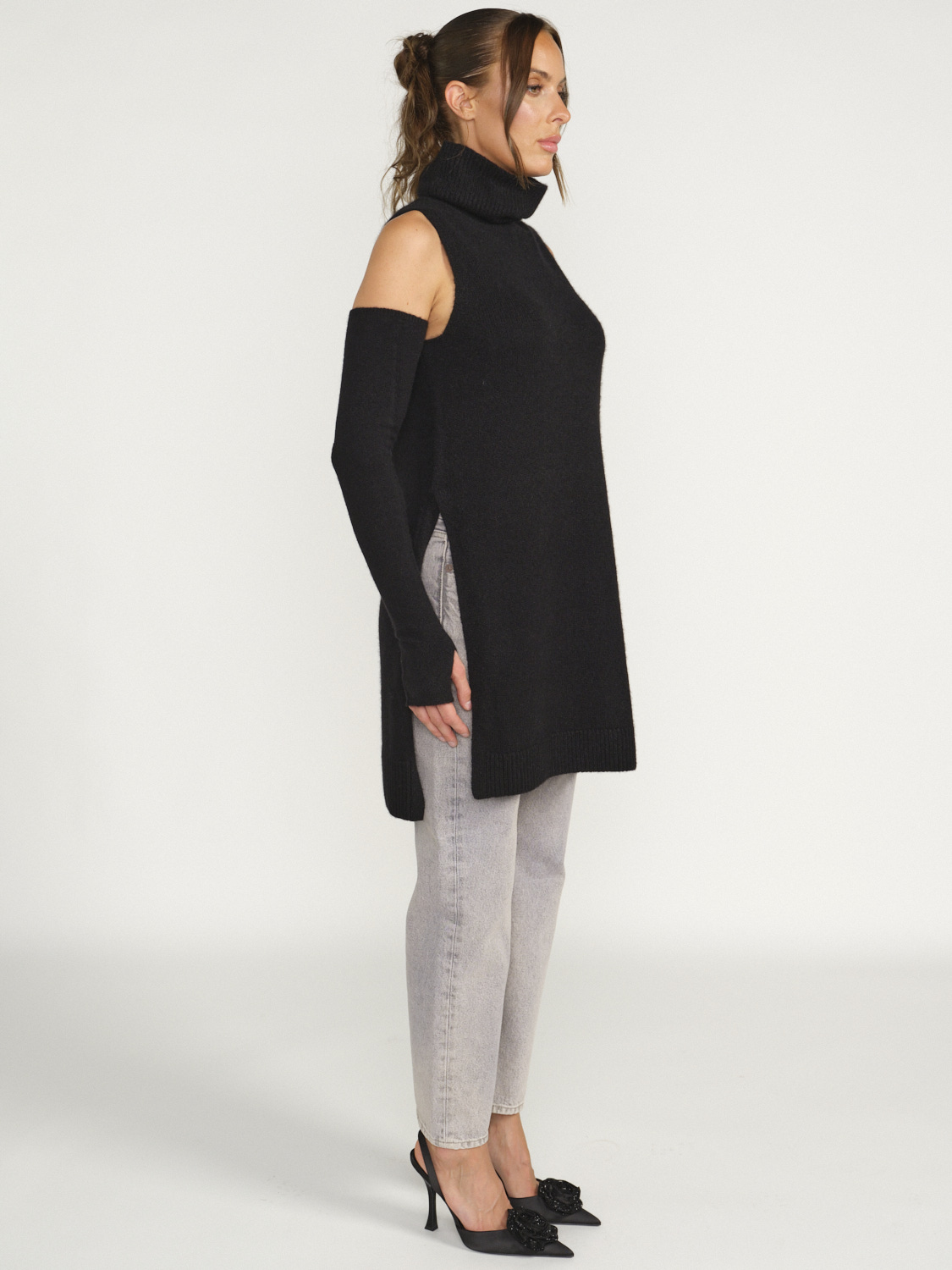 Iris von Arnim Svea - Abito senza maniche in cashmere nero M