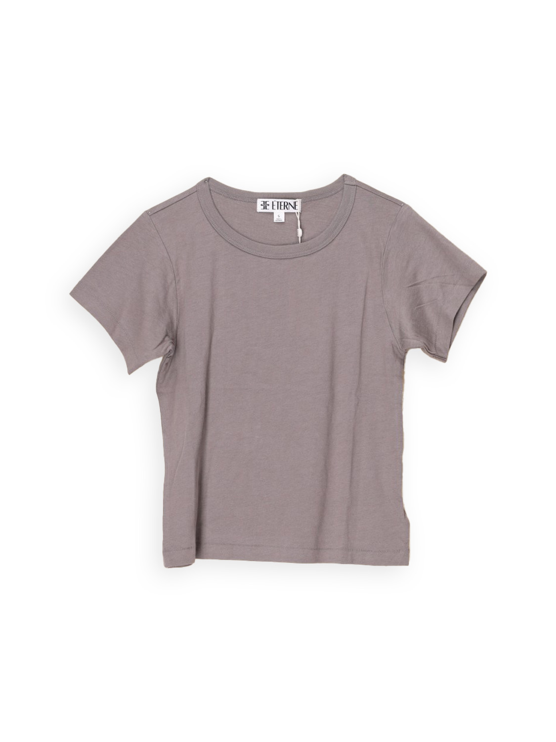 Eterne Baby Tee – Cropped Shirt aus Baumwoll-Mix   braun S