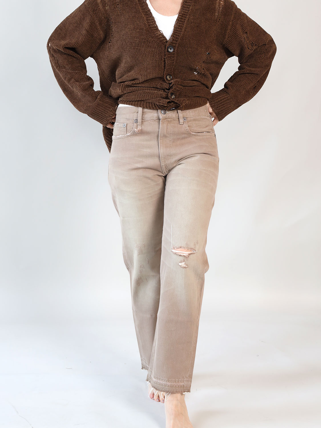 R13 Bf Jean – Boyfriend Jeans brown 25