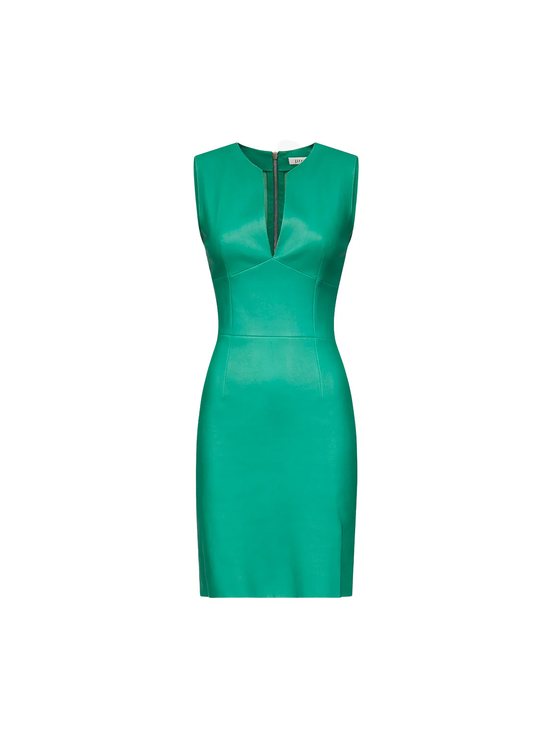 jitrois Ella leather mini dress  green 36