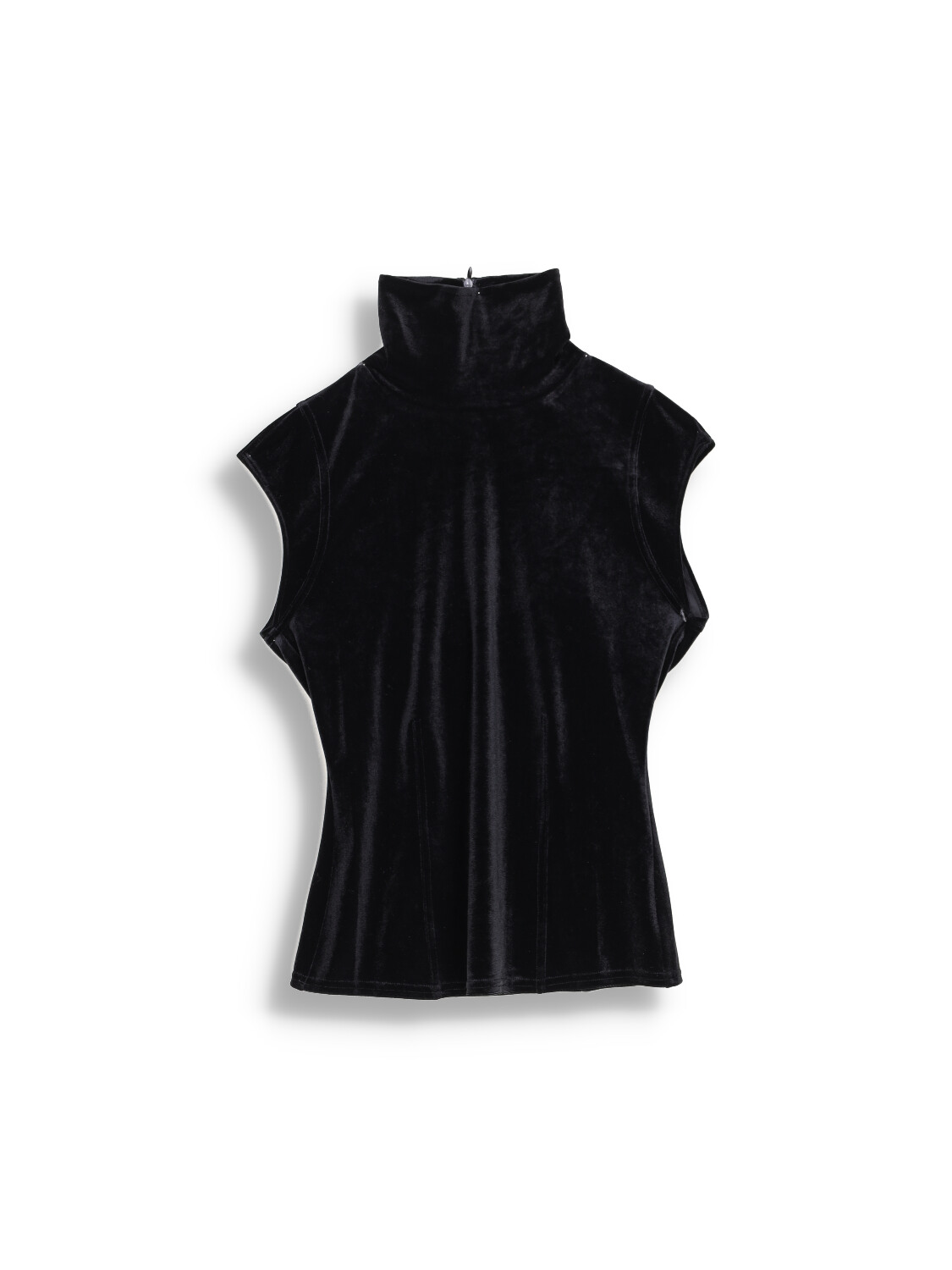 Soft Elegance - Turtleneck top with velvet look