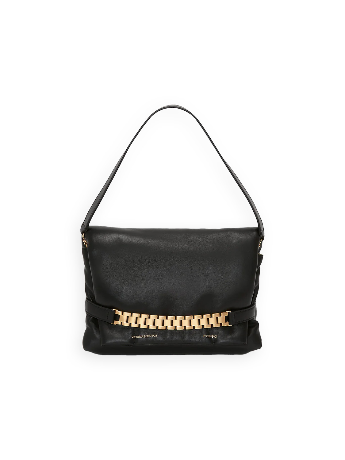 Victoria Beckham Puffy Chain Pouch - Borsa a tracolla in pelle   nero Taglia unica