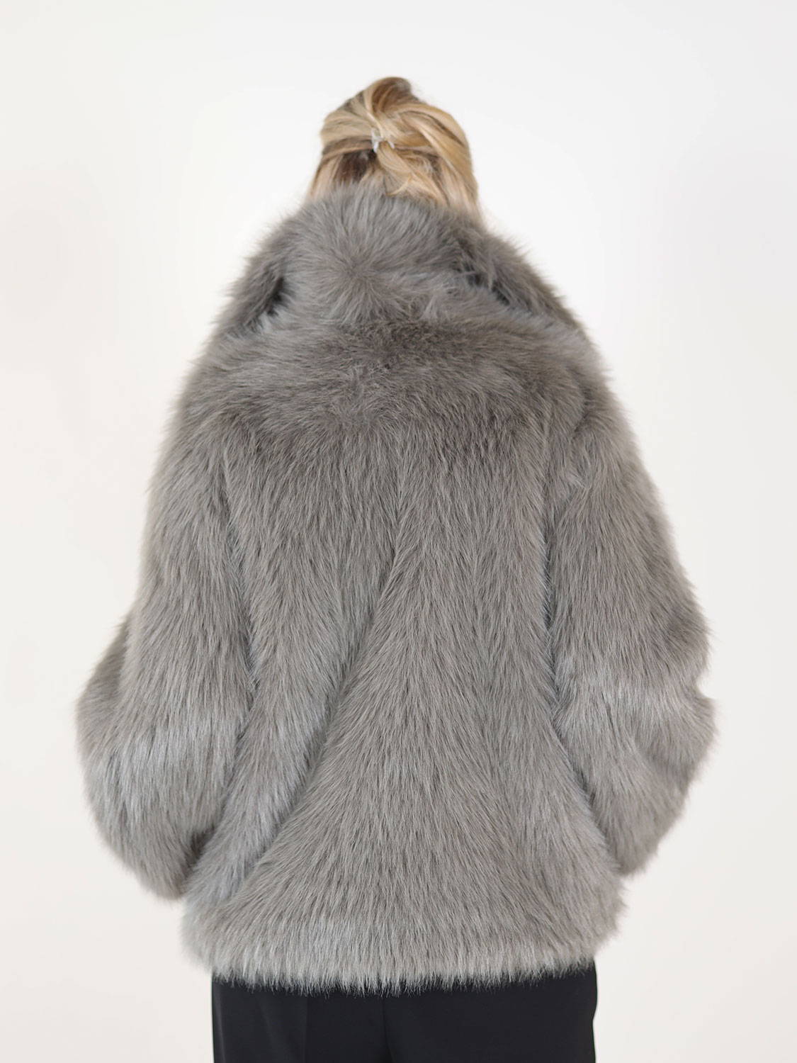 Betta Corradi Giacca – Jacke in Felloptik   khaki S