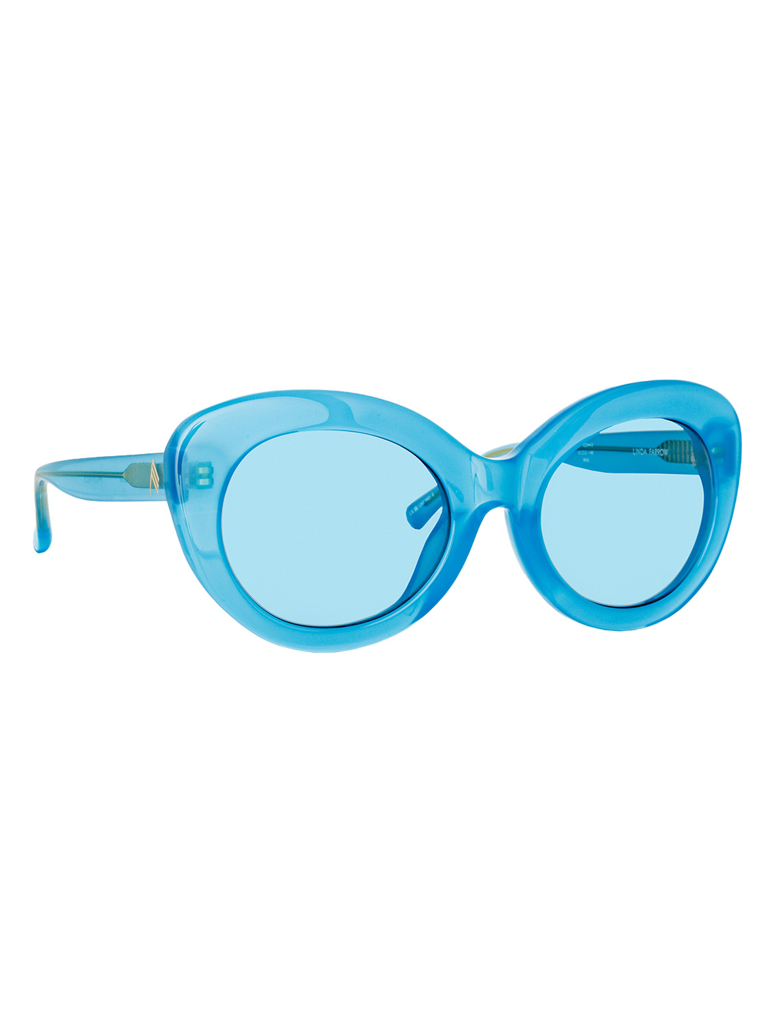 The Attico Agnes - Cat eye style sunglasses blue One Size