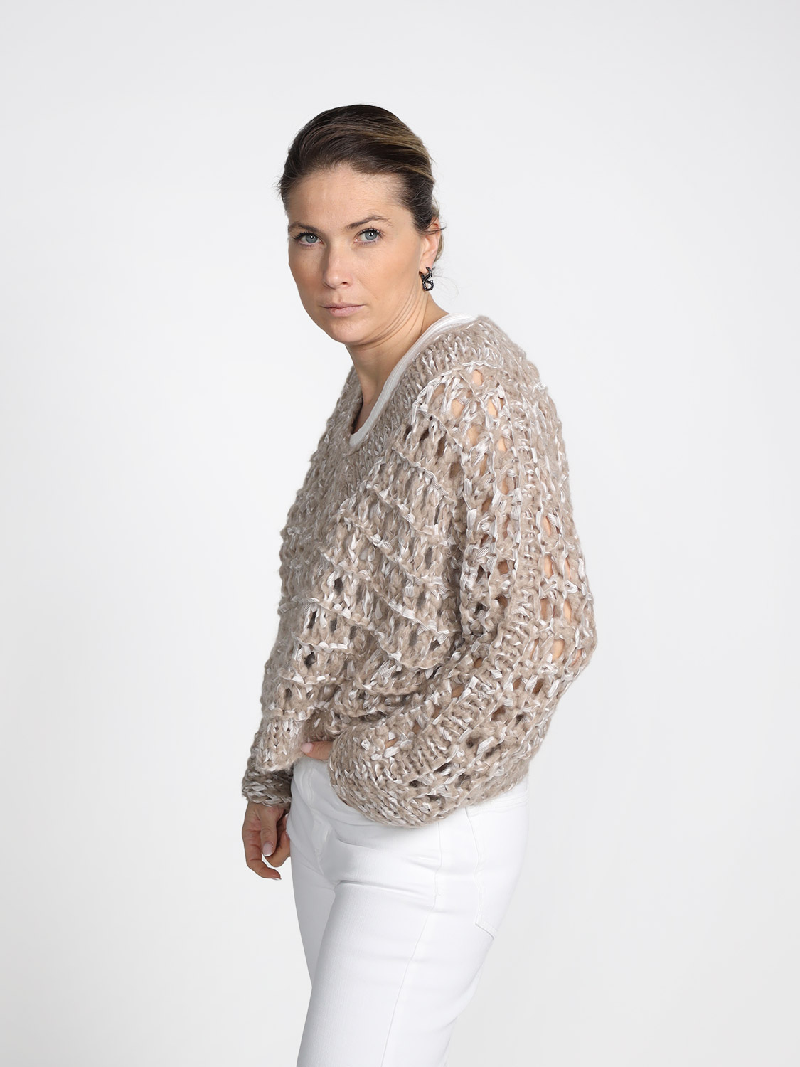 Iris von Arnim Adela - Strickpullover aus Kaschmir-Seiden-Mix  altrosa XS/S Iris von Arnim Adela - Strickpullover aus Kaschmir-Seiden-Mix  altrosa XS/S