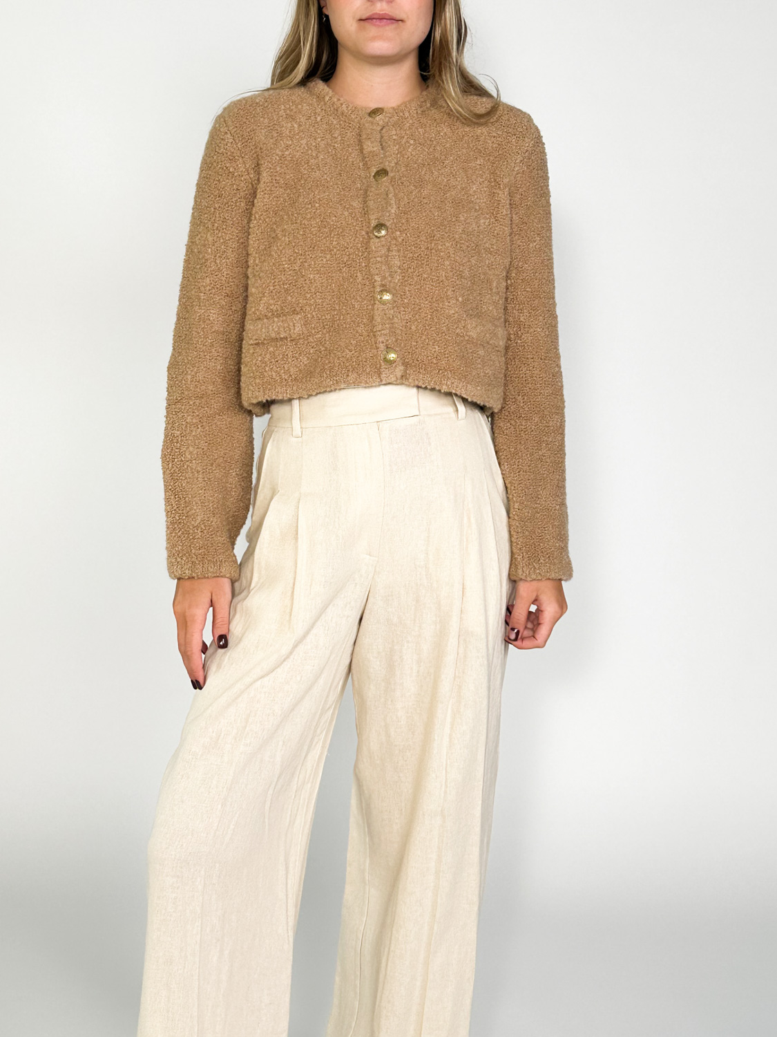 Halfboy Alice – Jacke in Teddy Optik  camel M