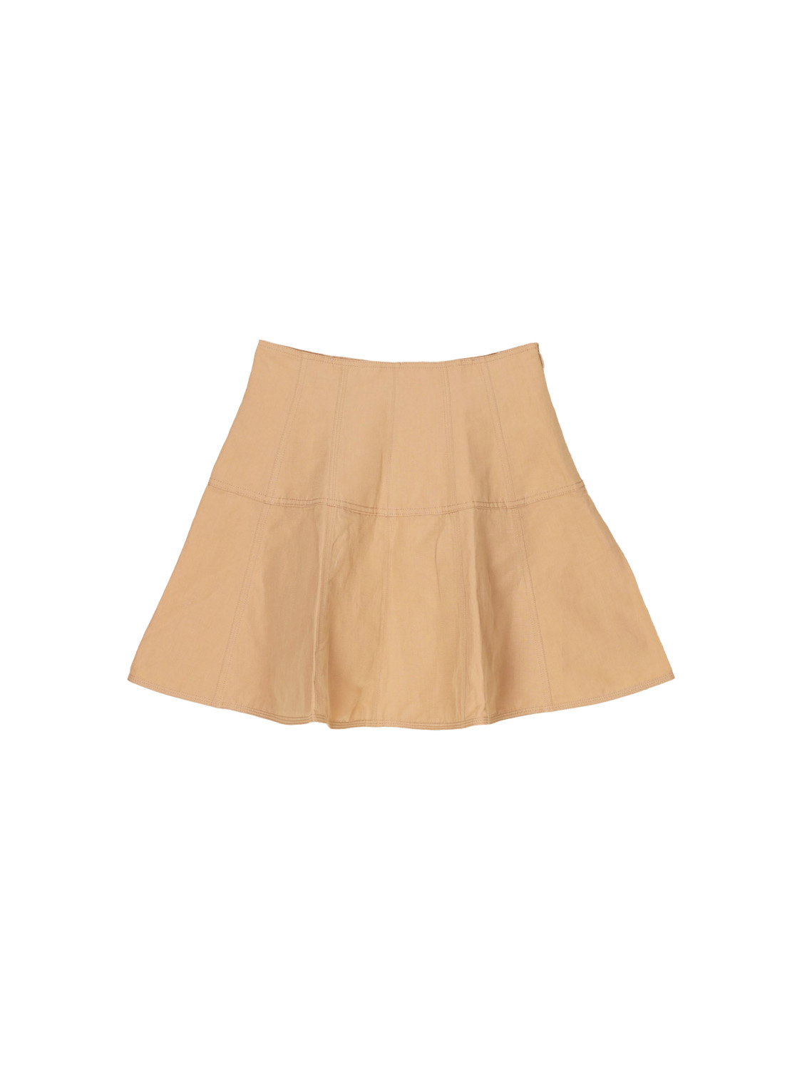 Kiara - Flared mini skirt made from fine natural fibres 