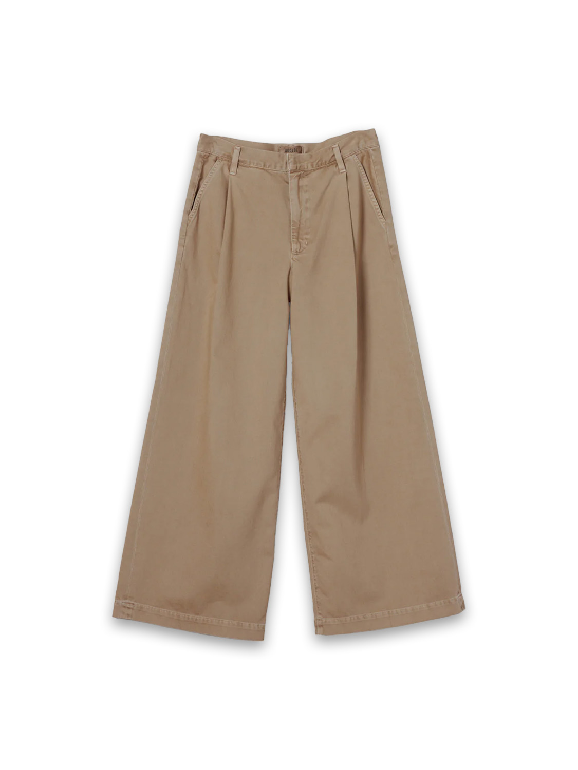 Agolde Darly Pant – wide-leg cotton trousers  beige 27