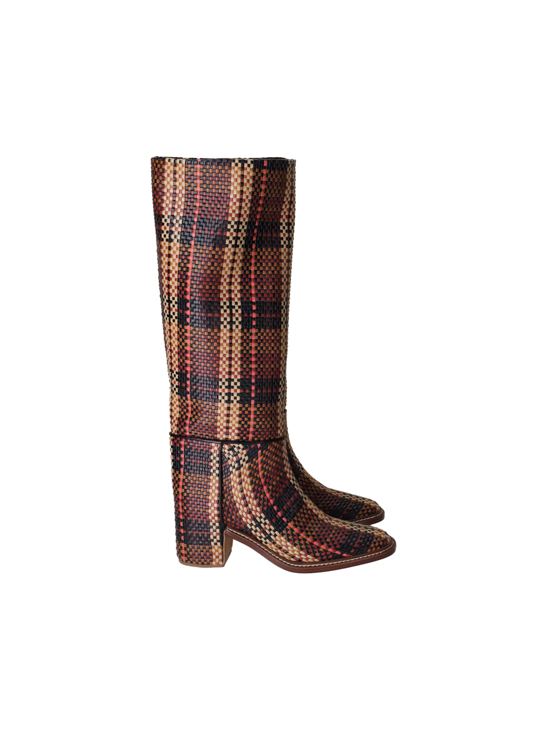 Ulla Johnson Woven Riding – Woven riding boots    brown 37