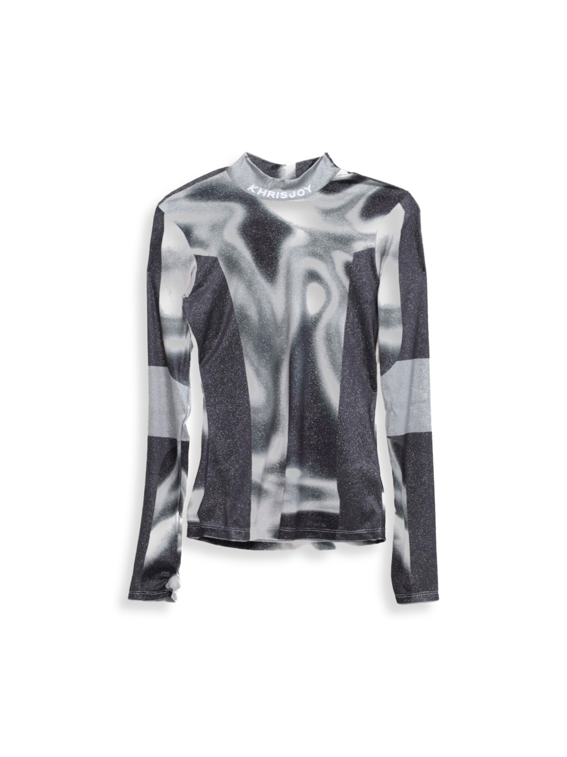 Kaleidoscope - long sleeve shirt with glitter applications 