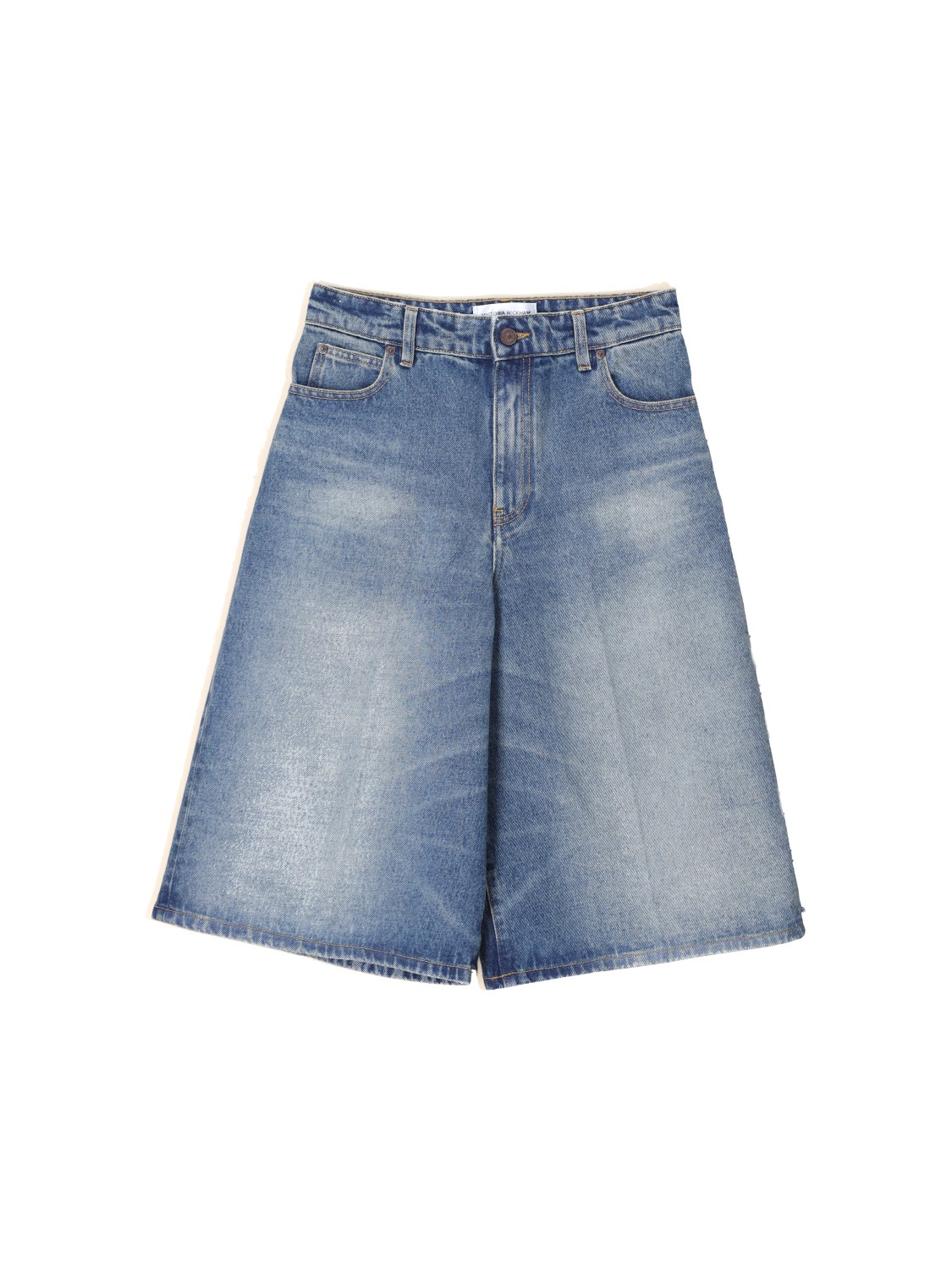 Victoria Beckham Bermuda – Oversized Denim-Shorts 	  blau 26