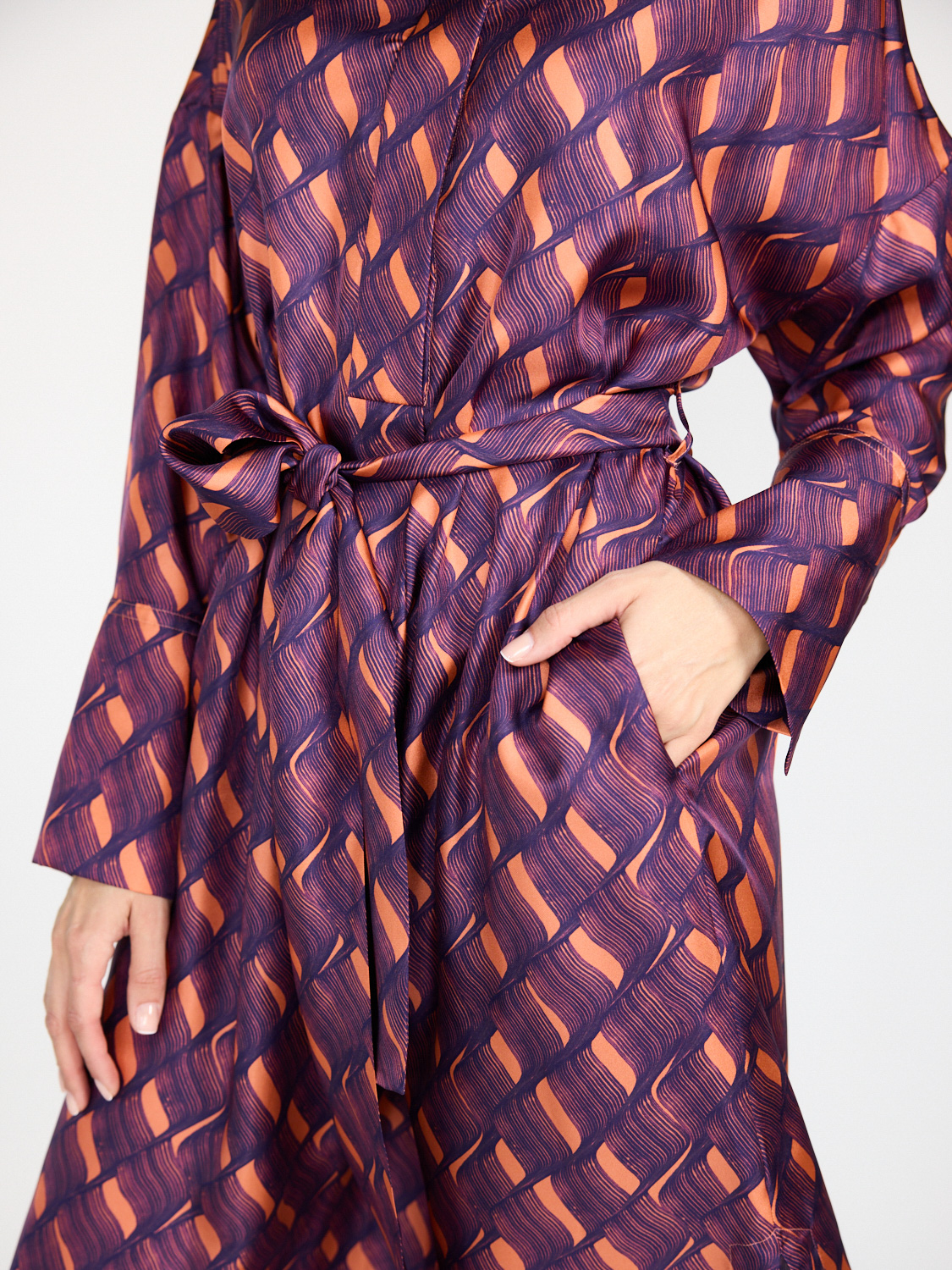 Odeeh Dress made from 100% silk 36 purple Odeeh Dress made from 100% silk 36 purple