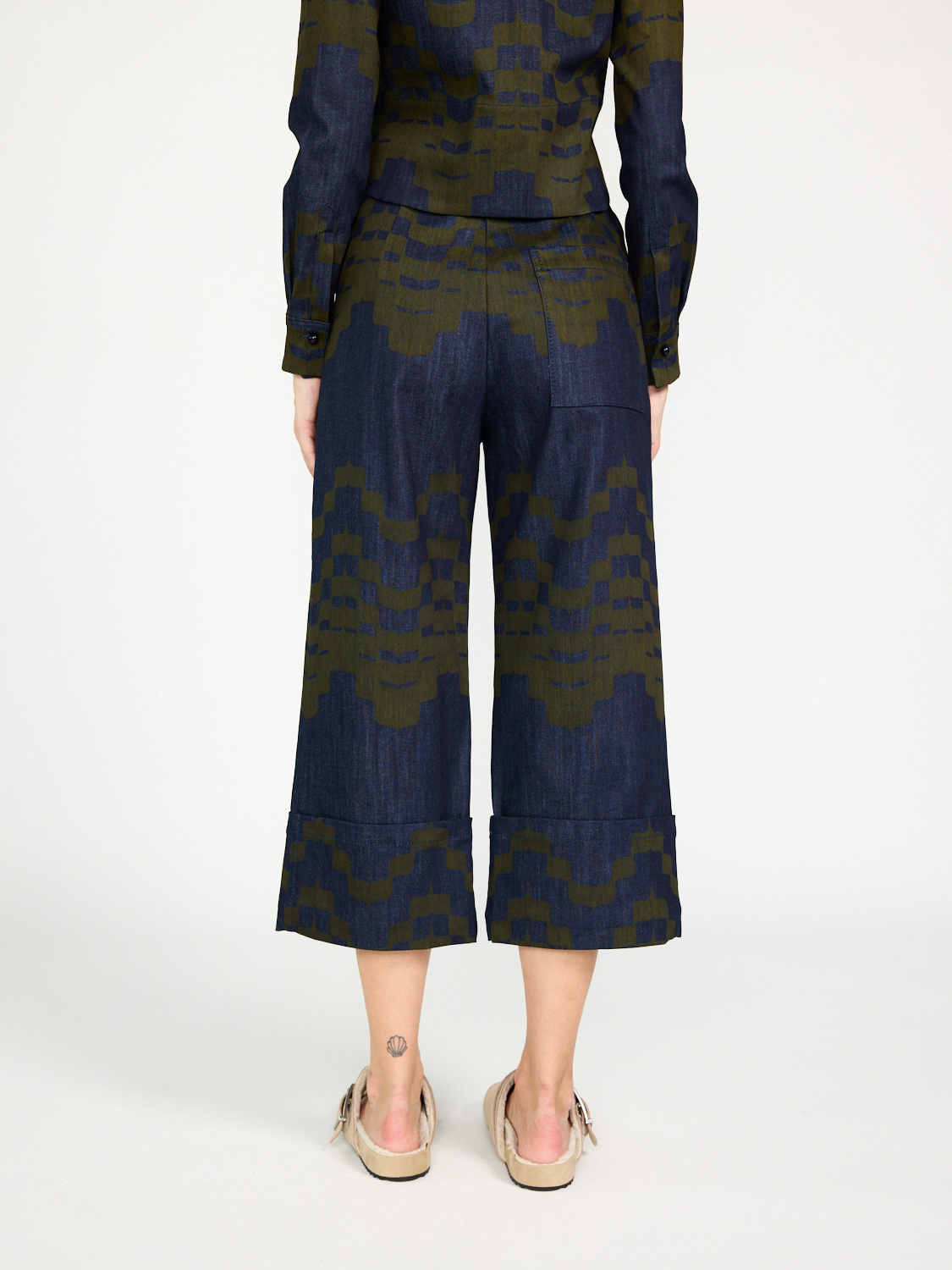 Odeeh Pigment Print Hose blau 34 Odeeh Pigment Print Hose blau 34
