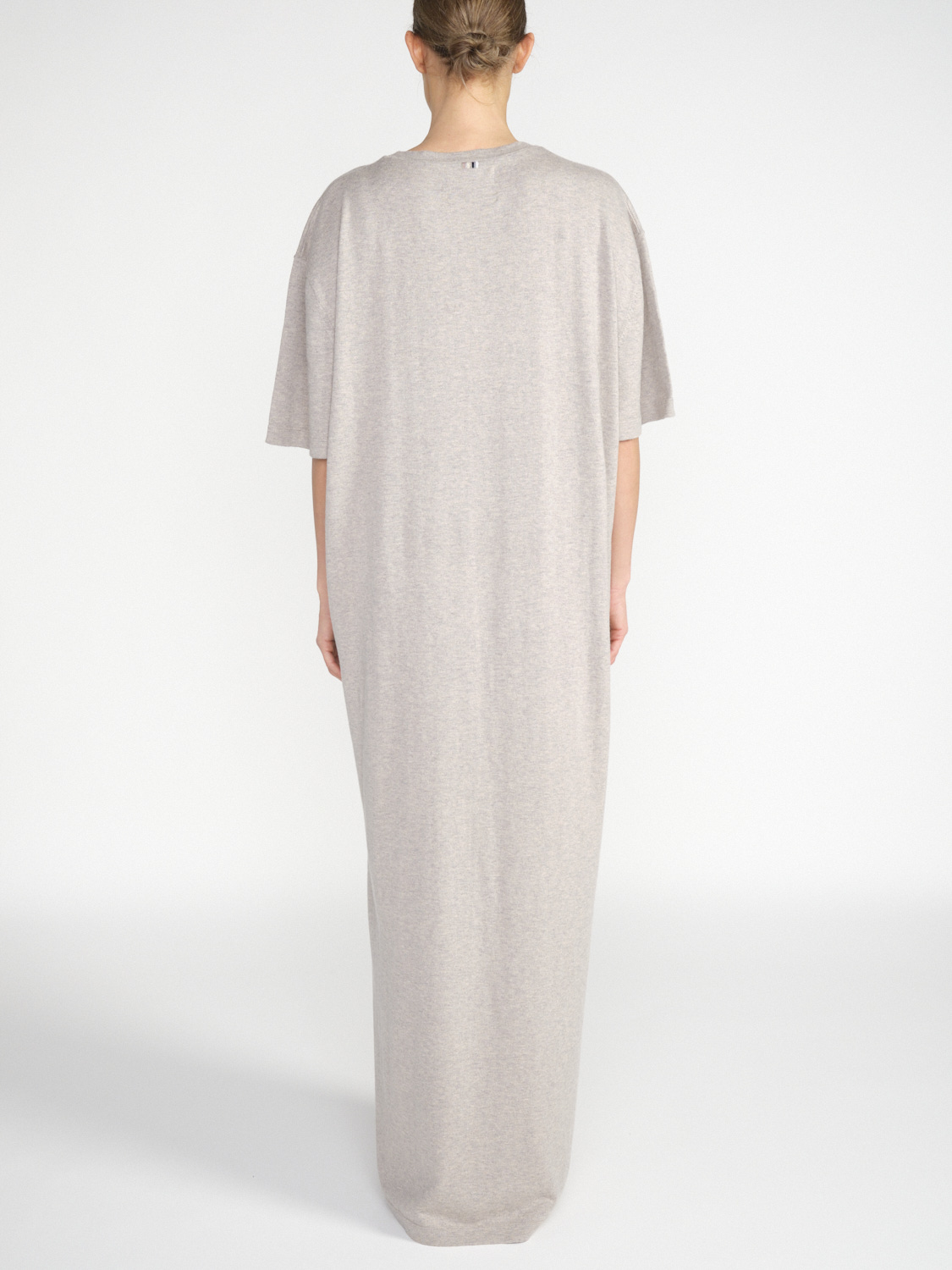 Extreme Cashmere Kris – Oversized T-shirt dress made from a cashmere and cotton blend  beige One Size