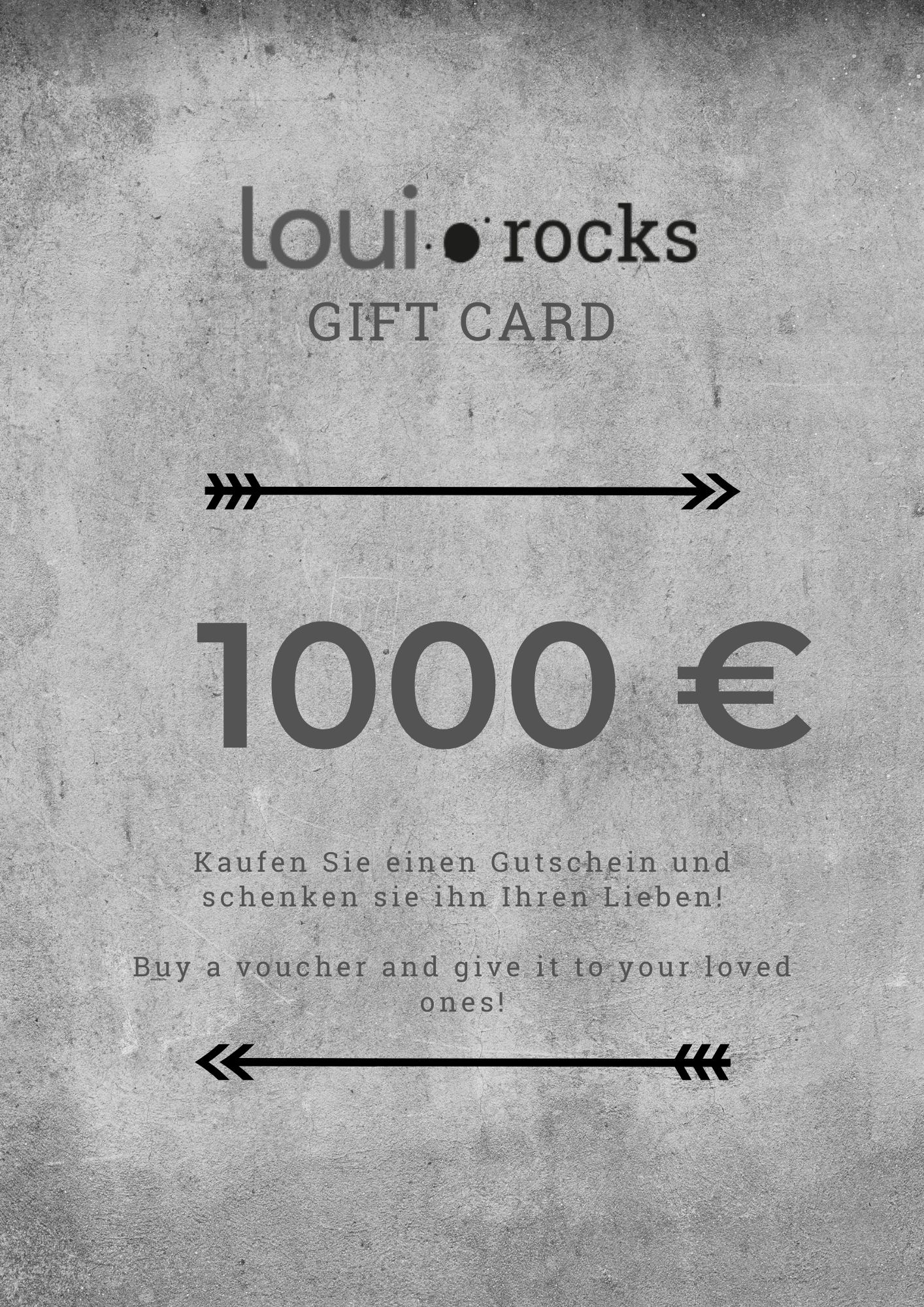 voucher loui rocks 1000E