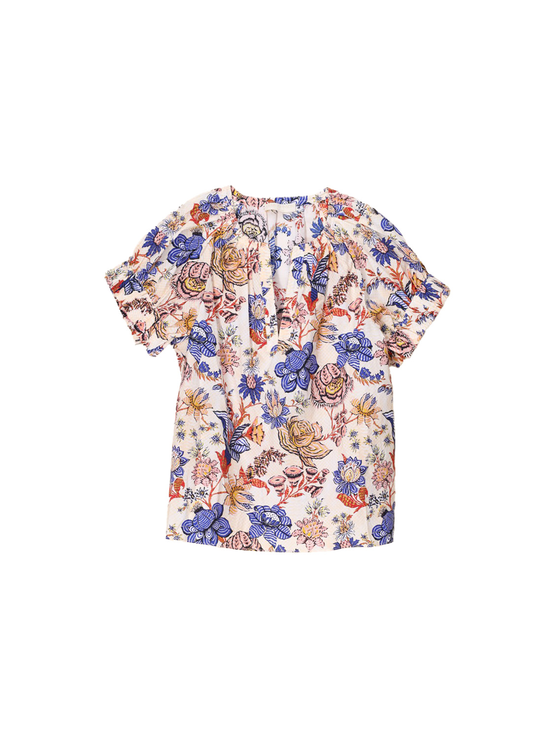 Naomi cotton blouse with floral design 