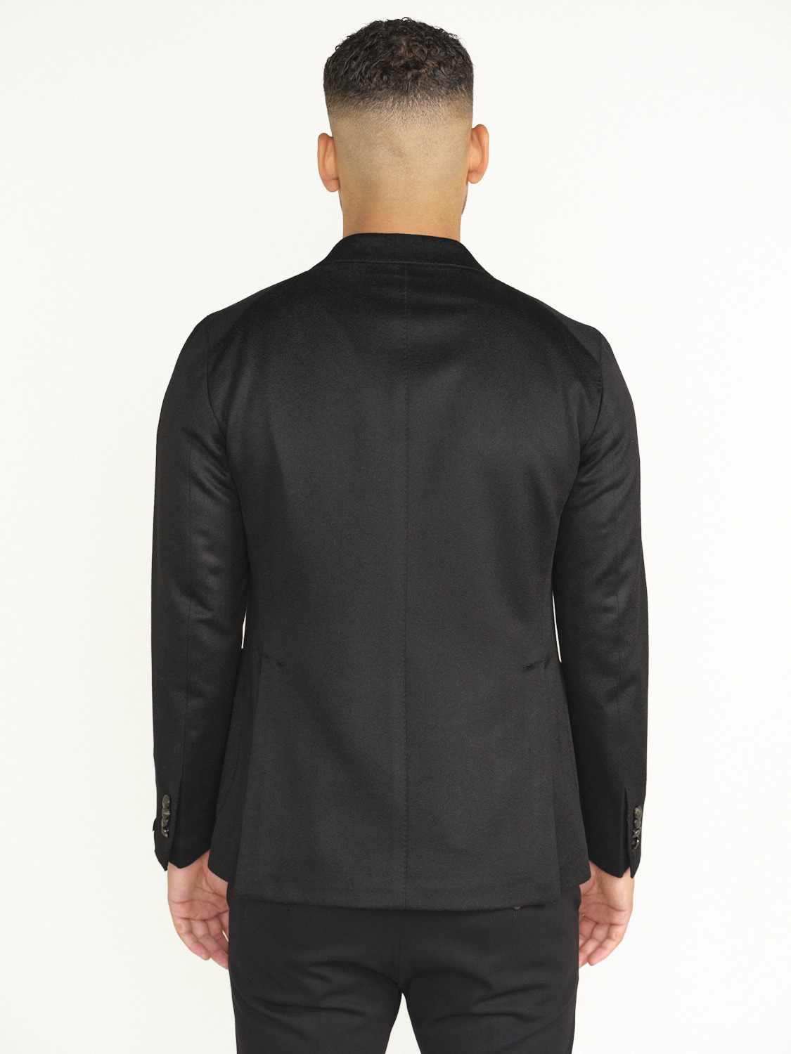 TAGLIATORE Jacket with double breasted button placket in virgin wool black 48