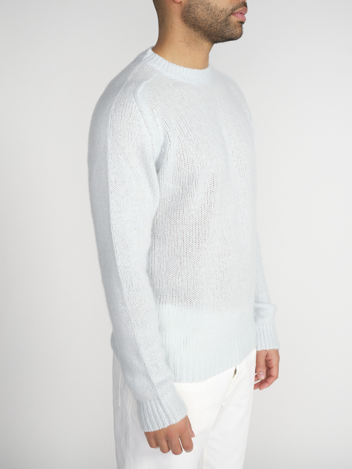 Stephan Boya Boya Leo - Lightweight knitted sweater in cashmere   mint S