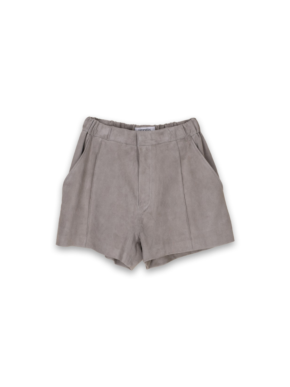 jitrois Edie Shorts – soft shorts in lamb leather  beige 34