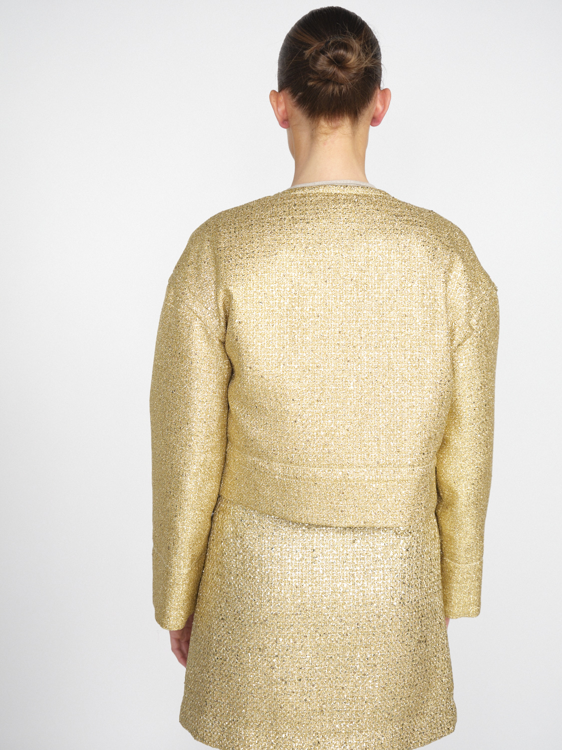 Odeeh Gold Brocade - Brocade blazer with lurex details  gold 34