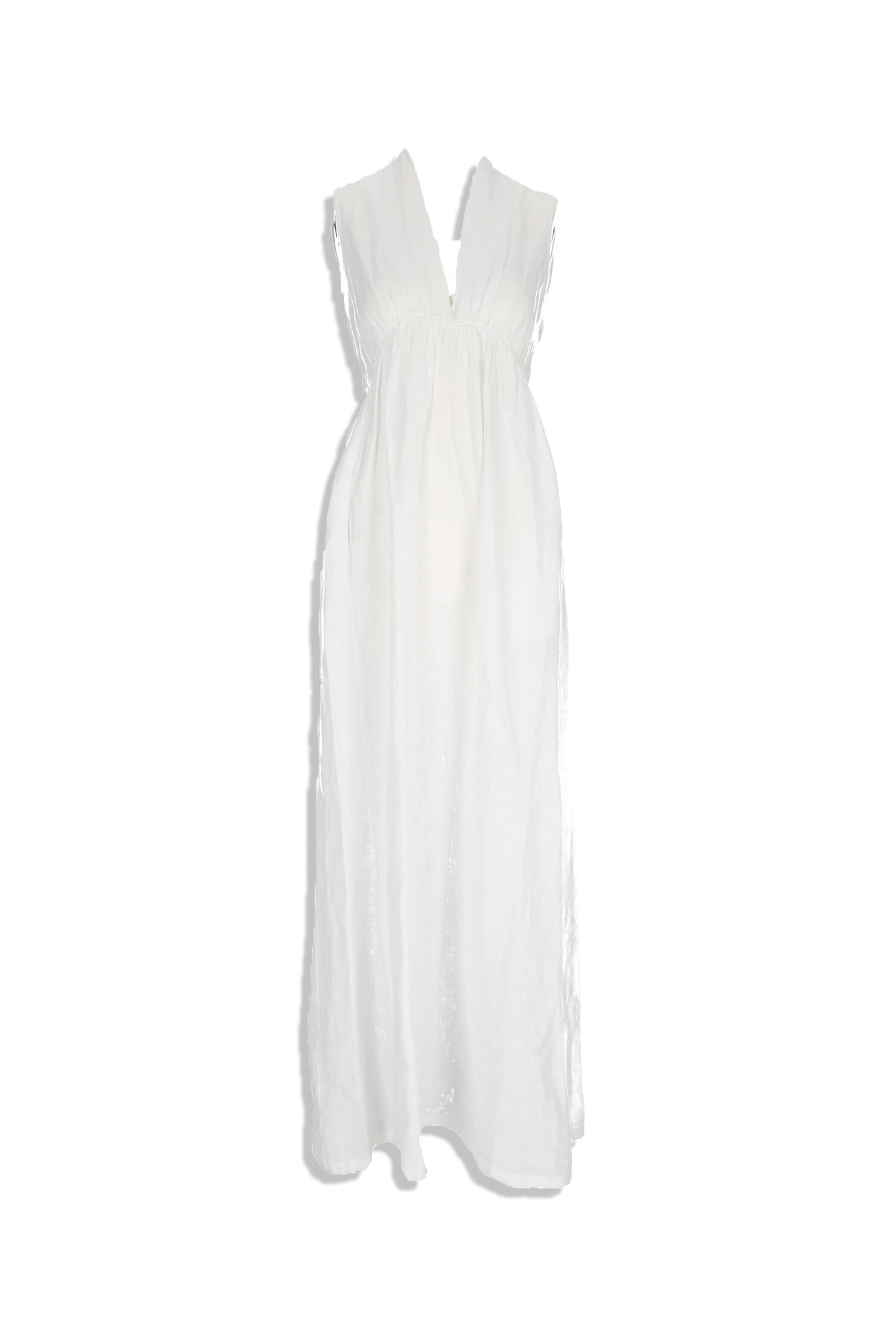 Semicouture striped maxi dress - White
