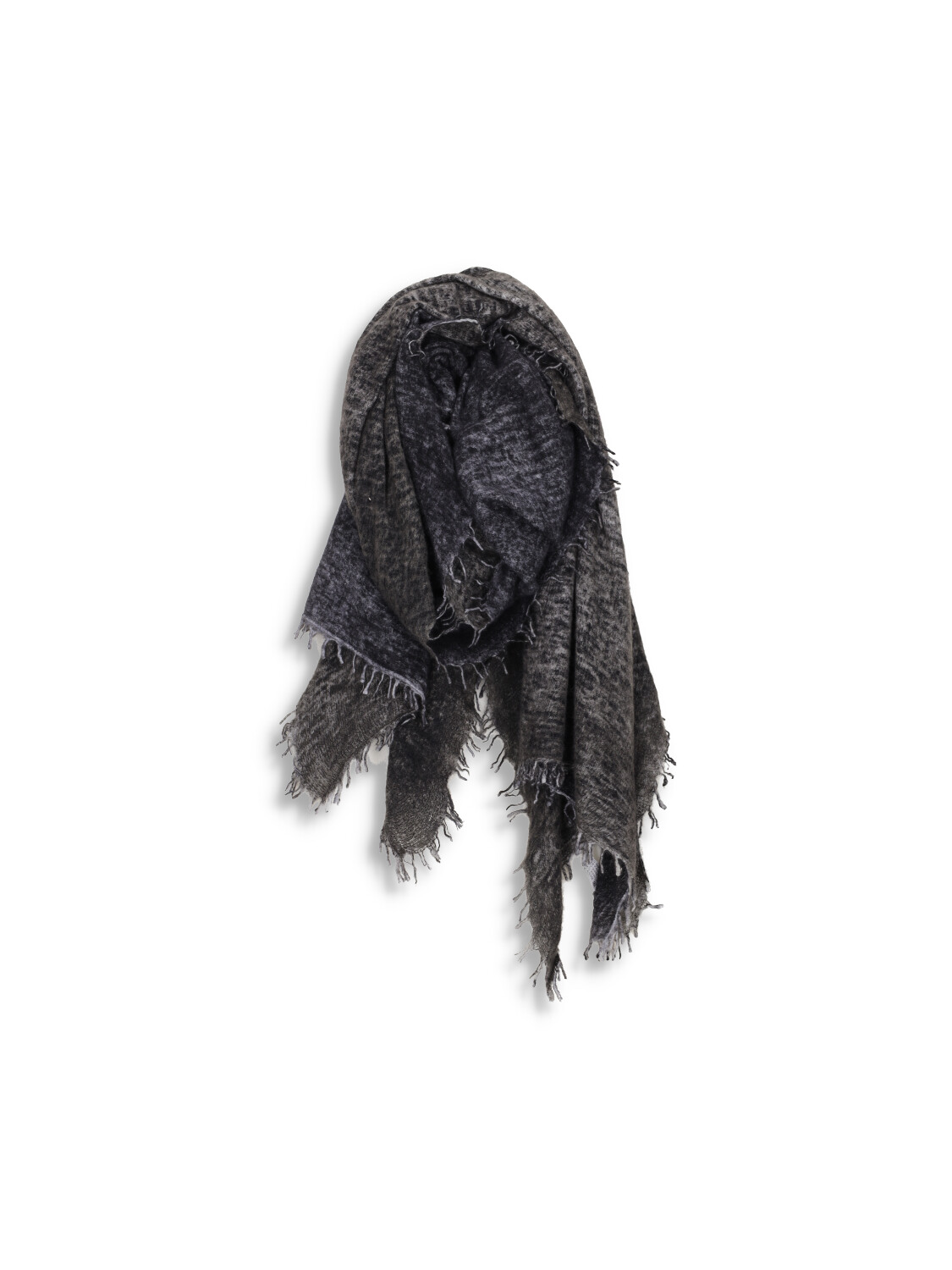 Fringed cashmere scarf  - Fringed cashmere scarf  