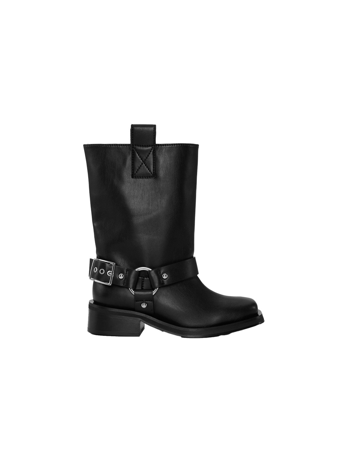 Ganni Biker boots made from recycled leather  black 38