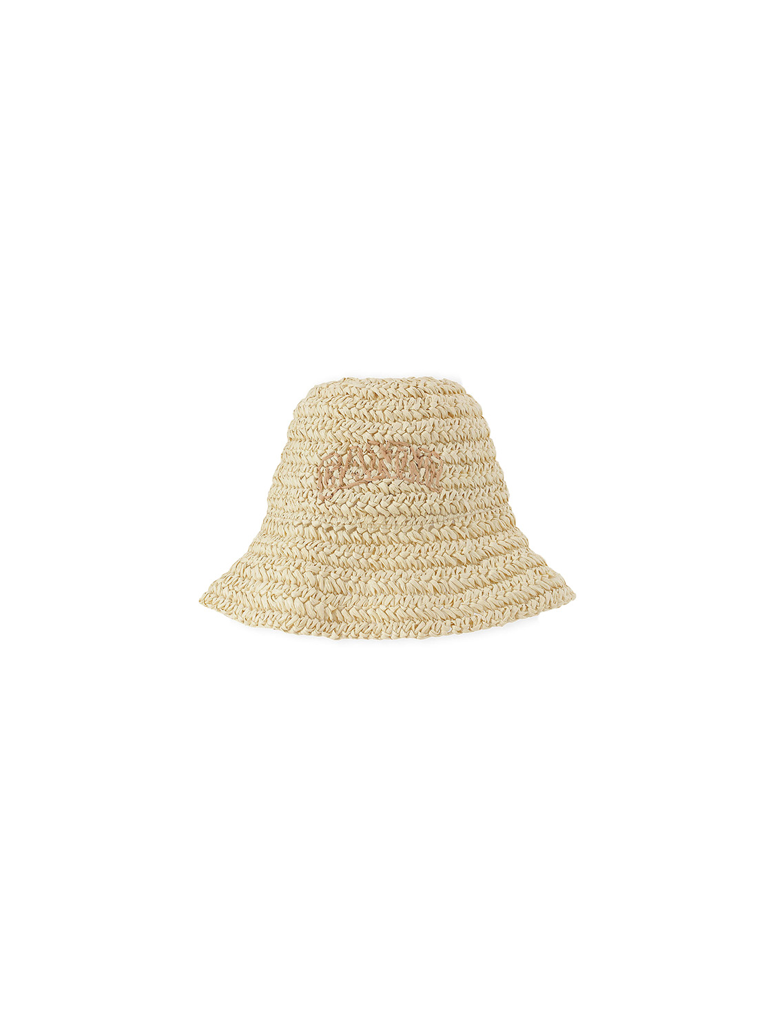 Ganni Stroh- Bucket Hat    beige M/L