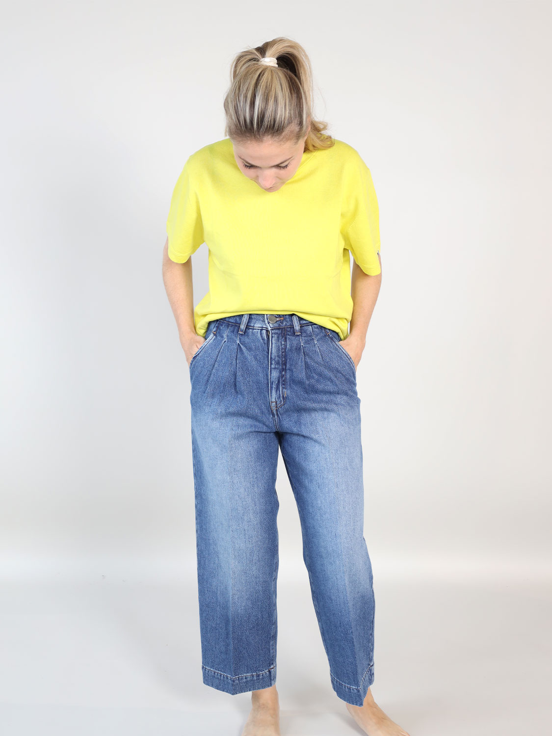 Rossi Noa Crop – Baumwoll-Jeans  blau XS