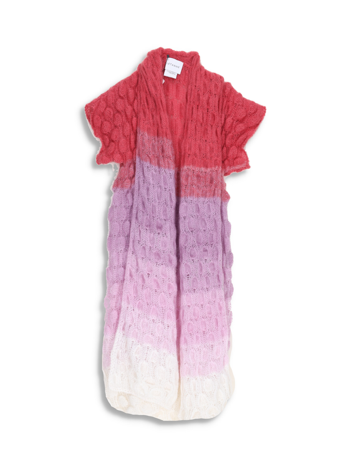Emma Lace - Silk Mohair Blend Gradient Knit Coat