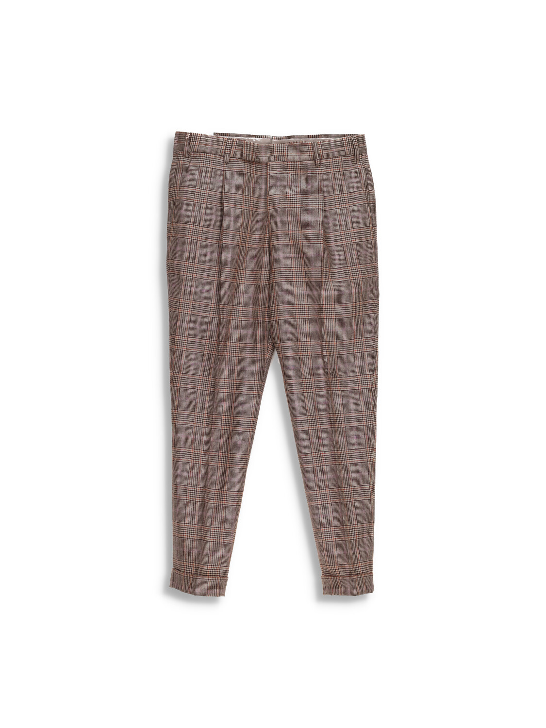 Rebel - Checked suit trousers with crease 