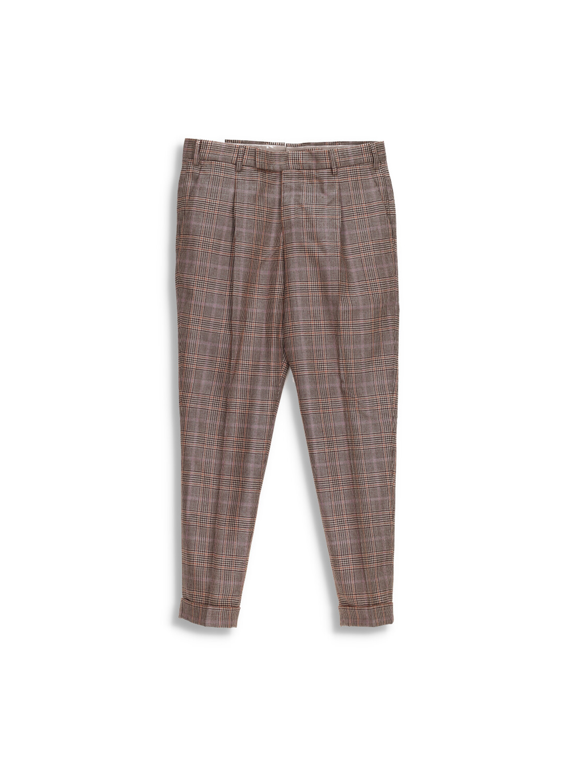 PT Torino Rebel - Checked suit trousers with crease  brown 48