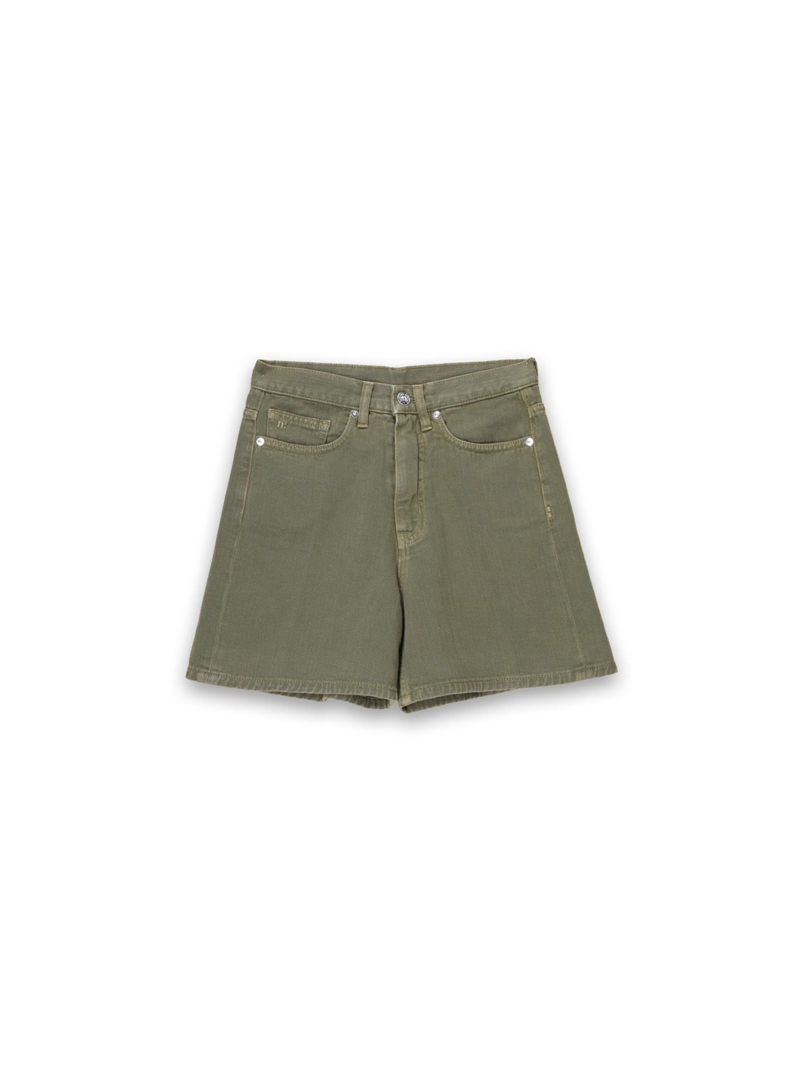 nine in the morning Lilla - Cotton denim shorts   green 25