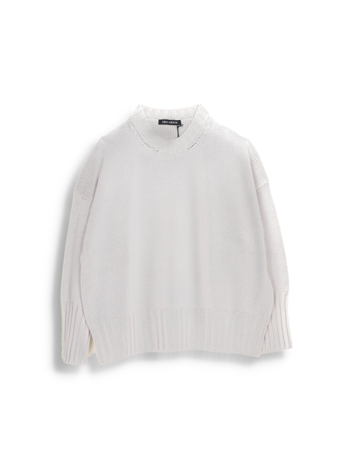 Campbell - Cashmere sweater with lace pattern on collar