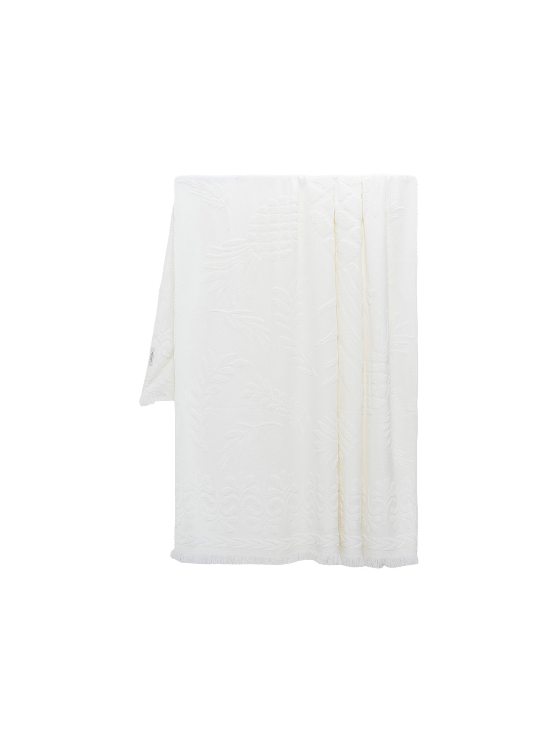 Dorothee Schumacher Cozy – blanket with embroidery  white One Size
