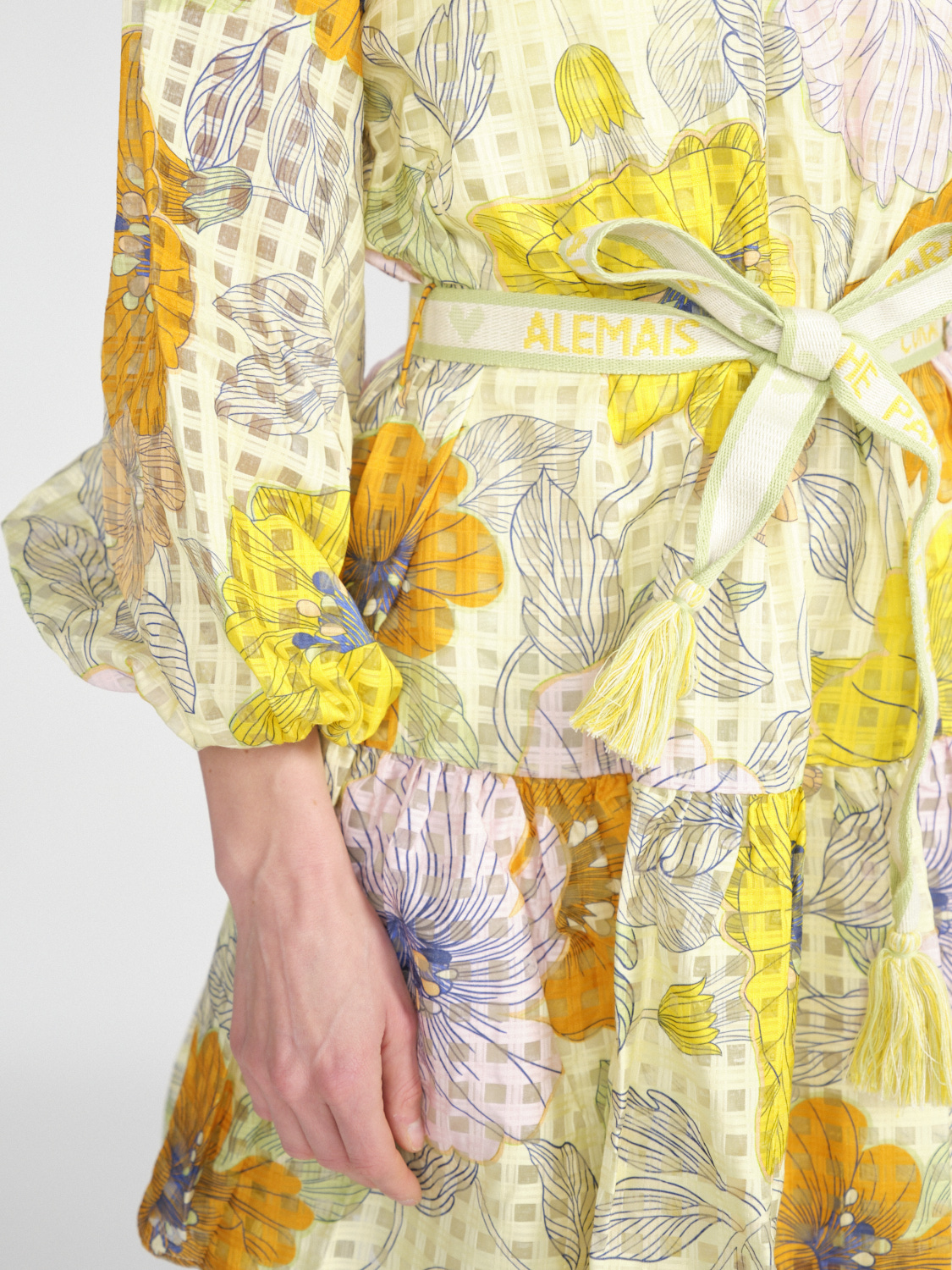 Alemais Agalia - Mini abito in misto cotone e seta  multicolore XS/S