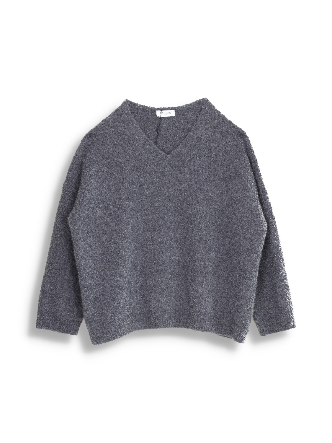 Oversized V-Neck sweater in cashmere and alpaca