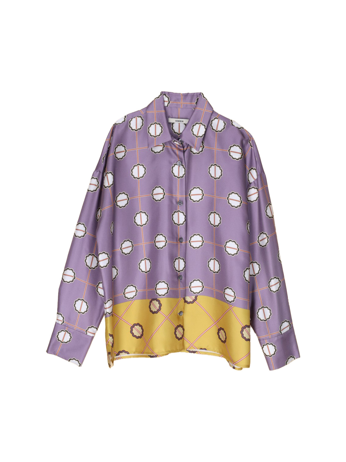 Silk blouse with pattern 