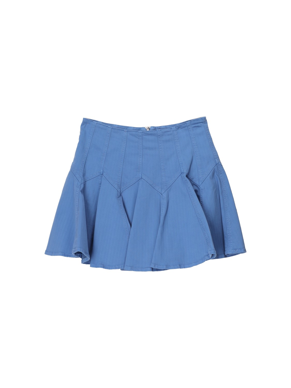 Semicouture Denim mini skirt in a skater look  blue 36
