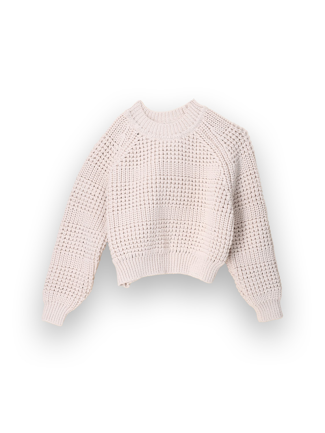 Mr Mittens Emily Crewneck – knitted sweater  beige XS/S