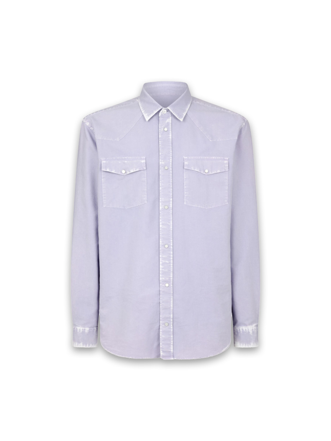 Cotton shirt with a denim look 
