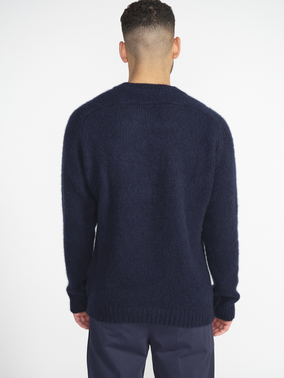 Stephan Boya Boya Leo – Weicher Cashmere-Pulllover   marine L