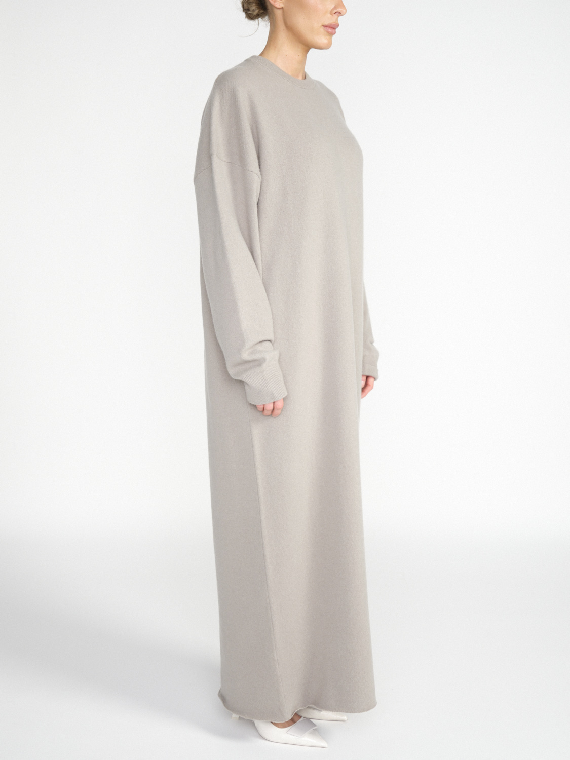 Extreme Cashmere Weird – Oversized cashmere maxi dress  beige One Size