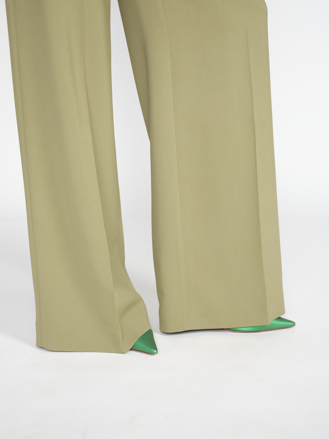 Joseph Alane Trousers - Pantalon large en tissu high-tech khaki 34