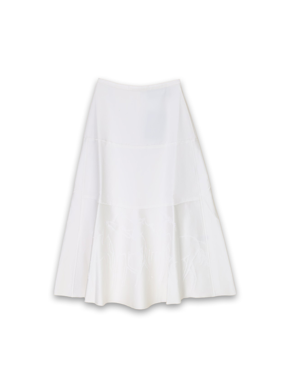 Jolie cotton midi skirt with embroidered detail 