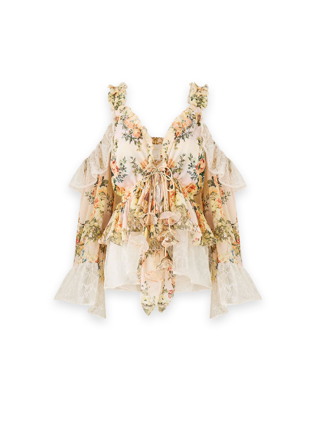 Twilight in Istanbul – Cold Shoulder Ruffled Top Twilight in Istanbul – Cold Shoulder Ruffled Top