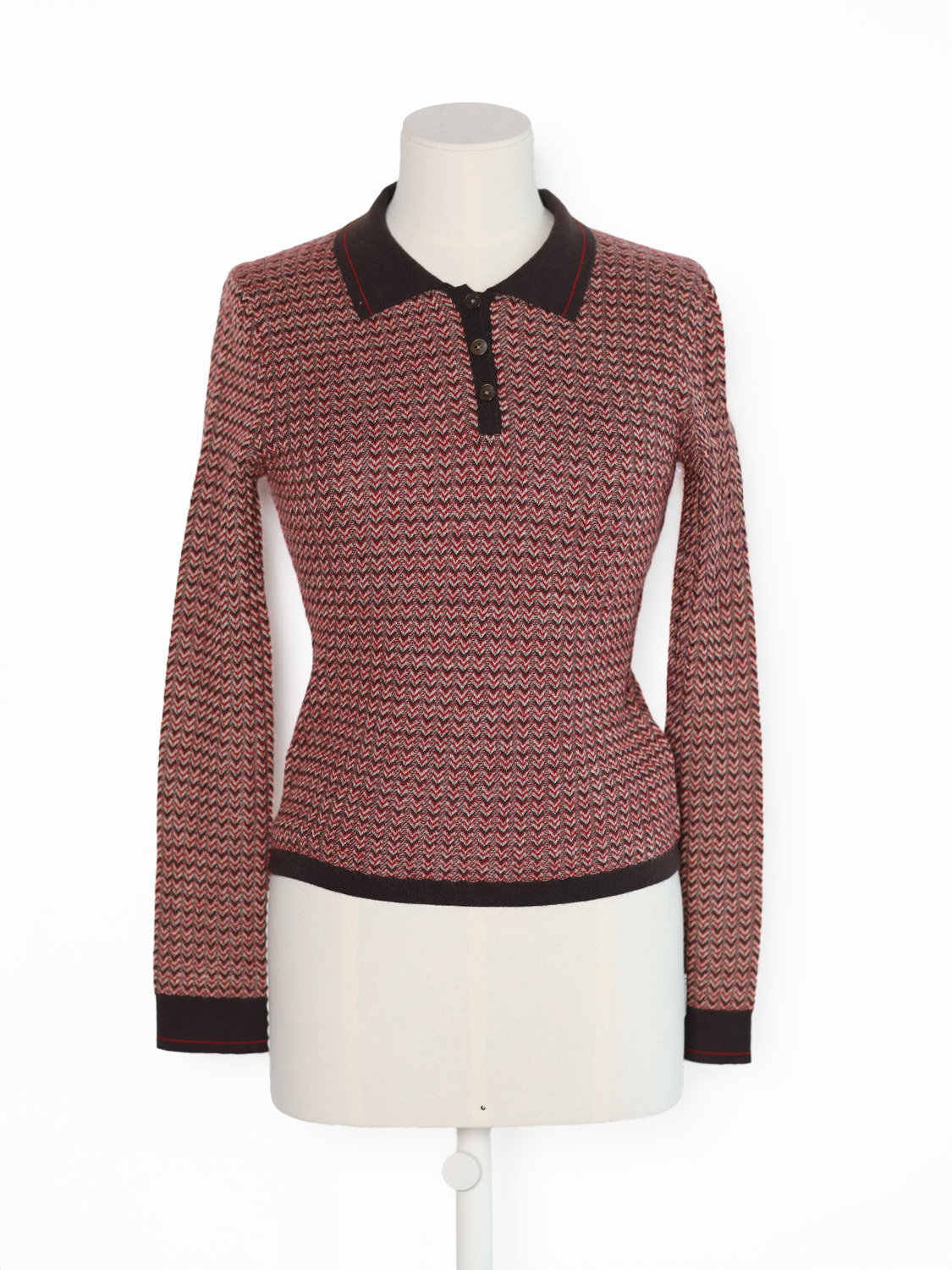 Long-sleeved polo shirt 