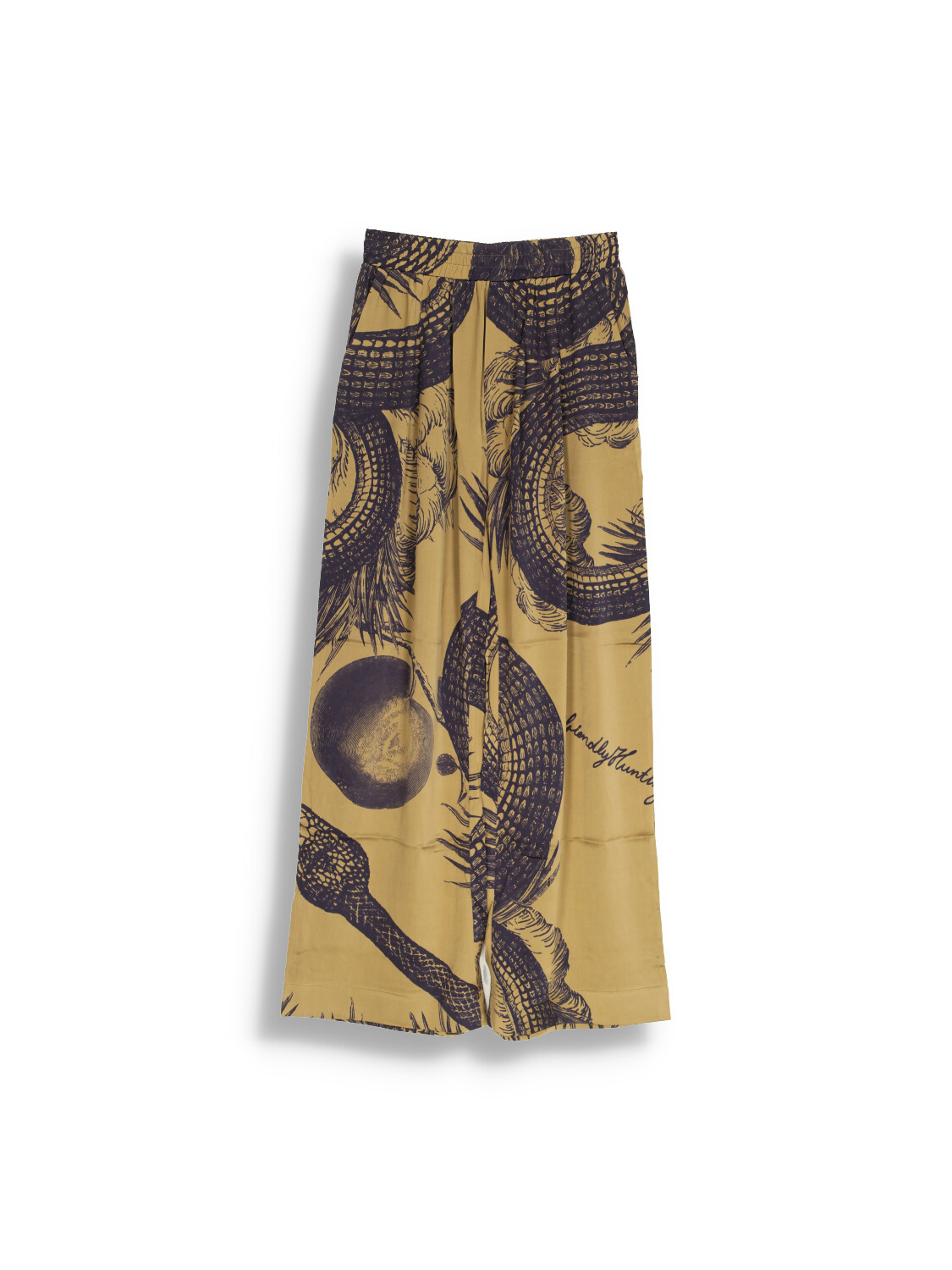 Pants Fervent Garden Eden - Pants with print pattern in silk