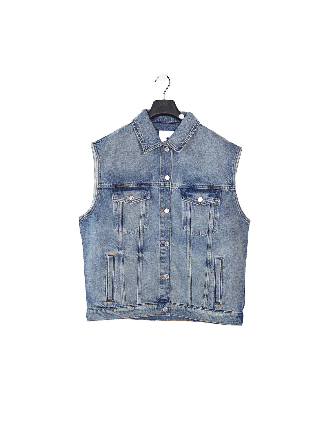 Anine Bing Rory – Ärmellose Jeansjacke  blau XS