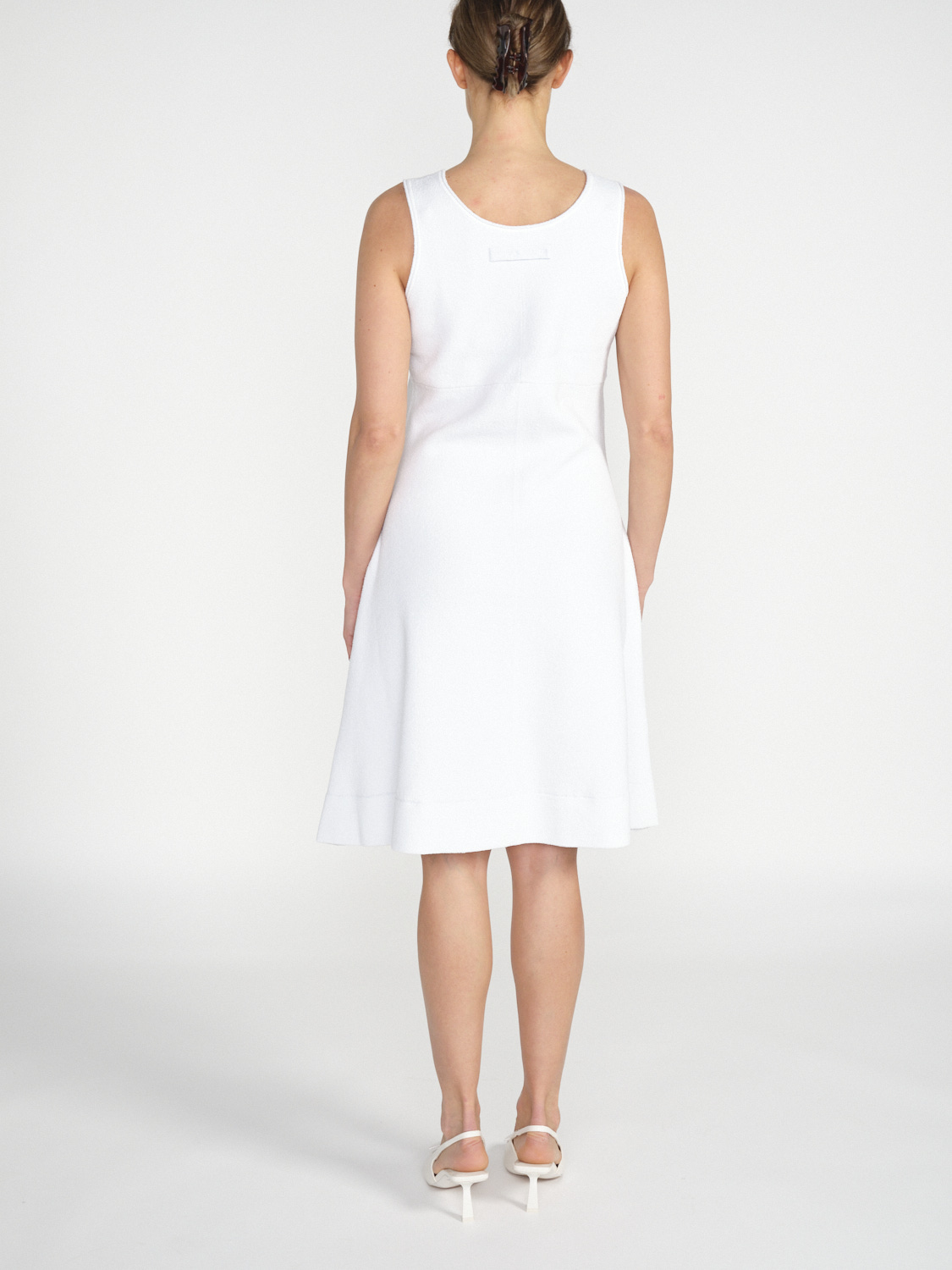 Victoria Beckham Boucle knitted dress made from a cotton blend  creme S